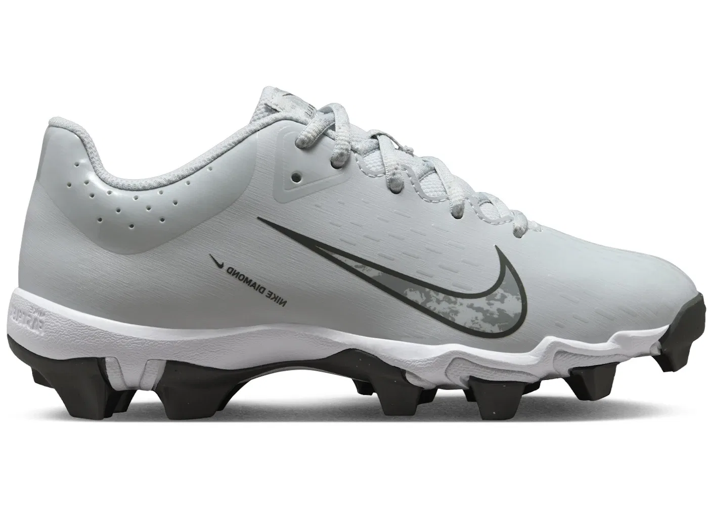 Детские бутсы Nike Hyperdiamond 4 Keystone, Pure Platinum Wolf Grey White Iron Grey
