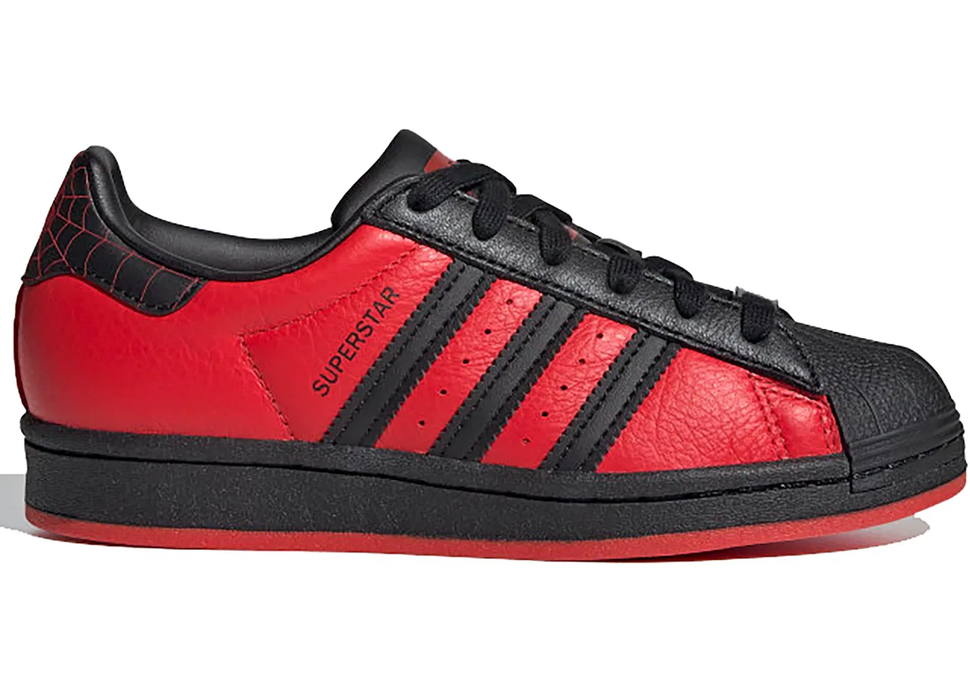 Детские кроссовки Lifestyle Adidas Superstar, Core Black/Core Black/Red