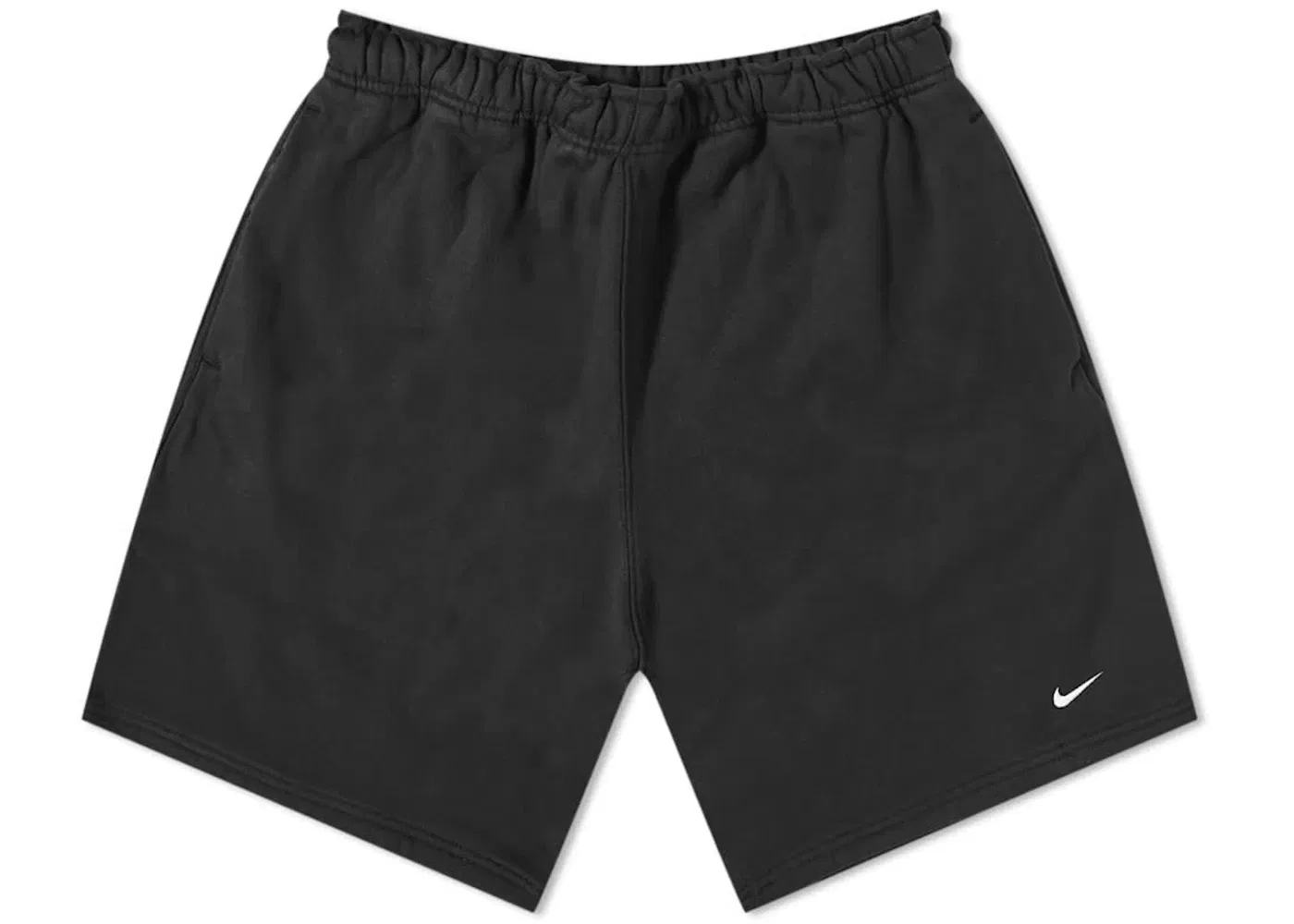 Мужские шорты с принтом Nike Solo Swoosh Fleece, Black/White