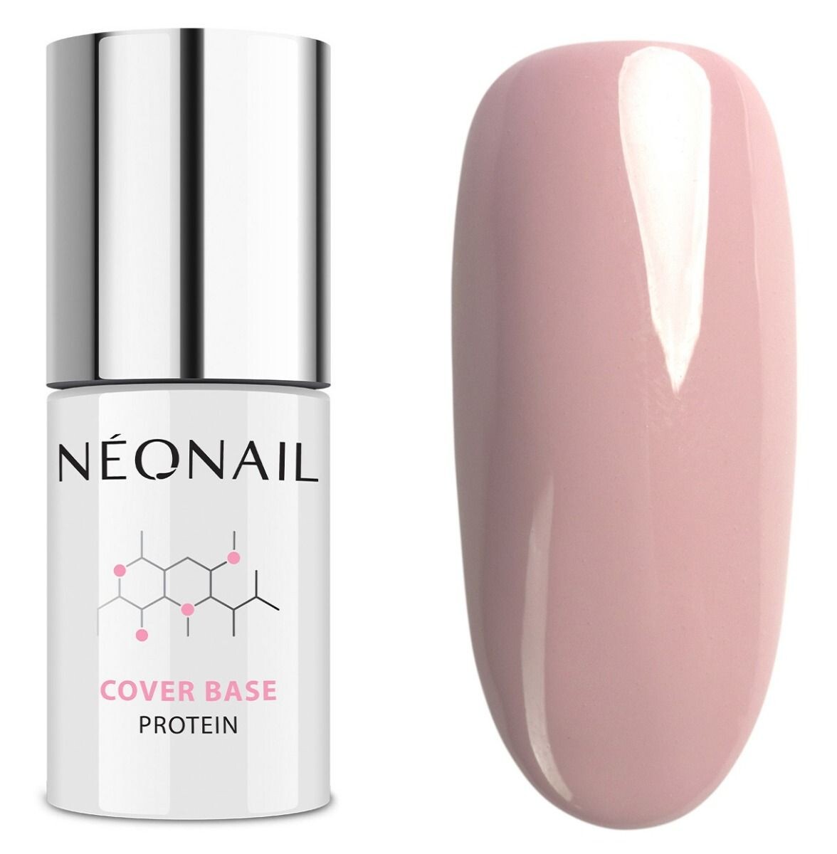 

Neonail Cover Base Protein база для гибридного лака, Natural Nude