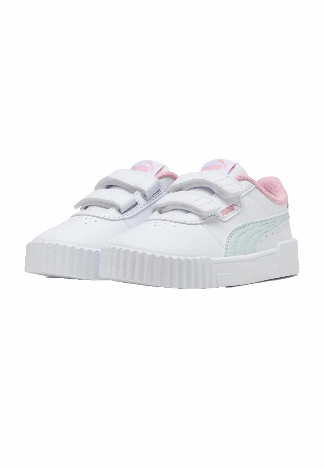 Кроссовки Carina 3.0 - детская обувь Puma, White-Sea Glass — фото 2
