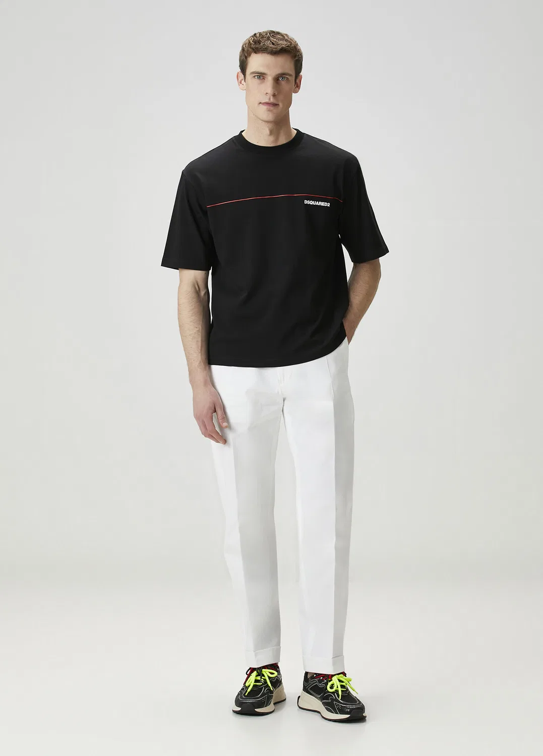 Футболка свободного кроя Dsquared2, black — фото 2