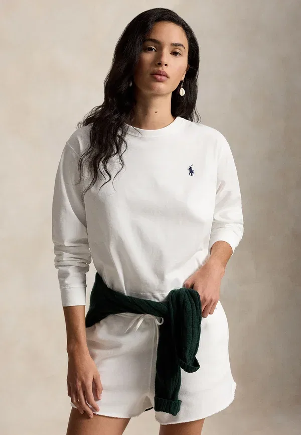 Футболка с принтом Wimbledon logo cotton tee Polo Ralph Lauren, белый — фото 3
