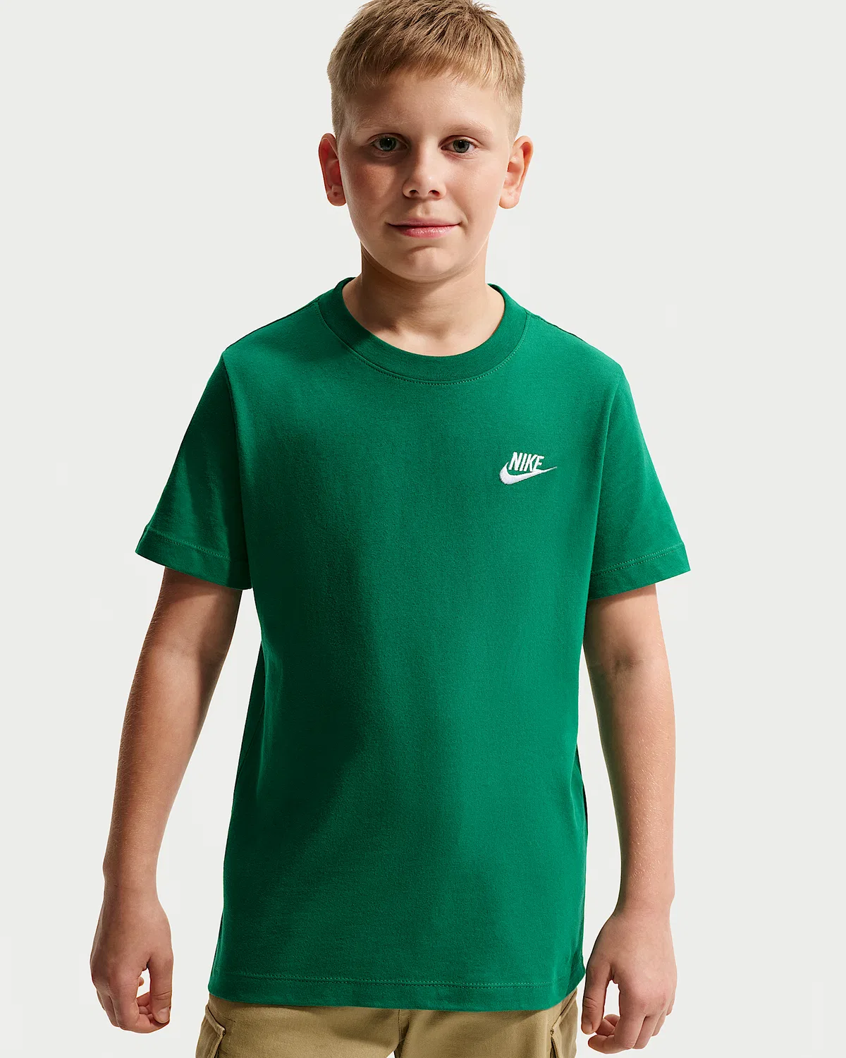 Детская футболка Nike Sportswear, Malachite/White