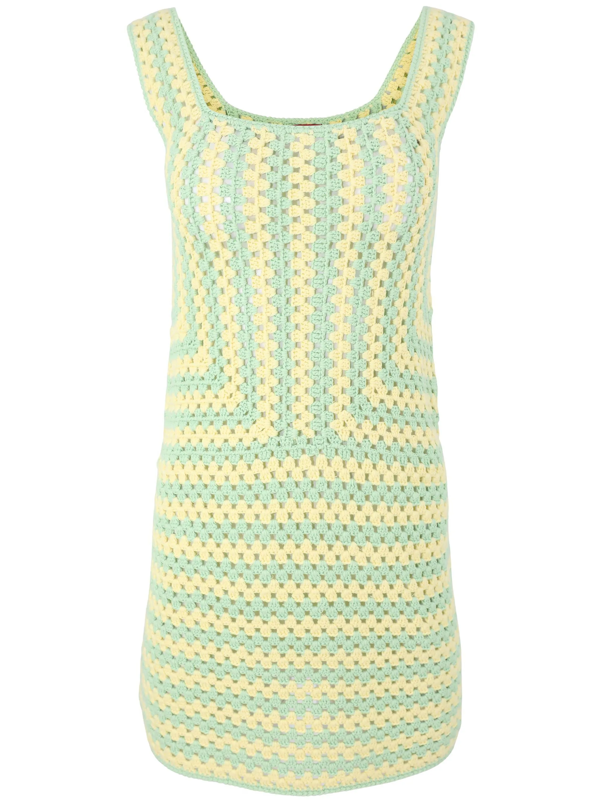 

Платье Psychedelic в технике кроше Staud, зеленый