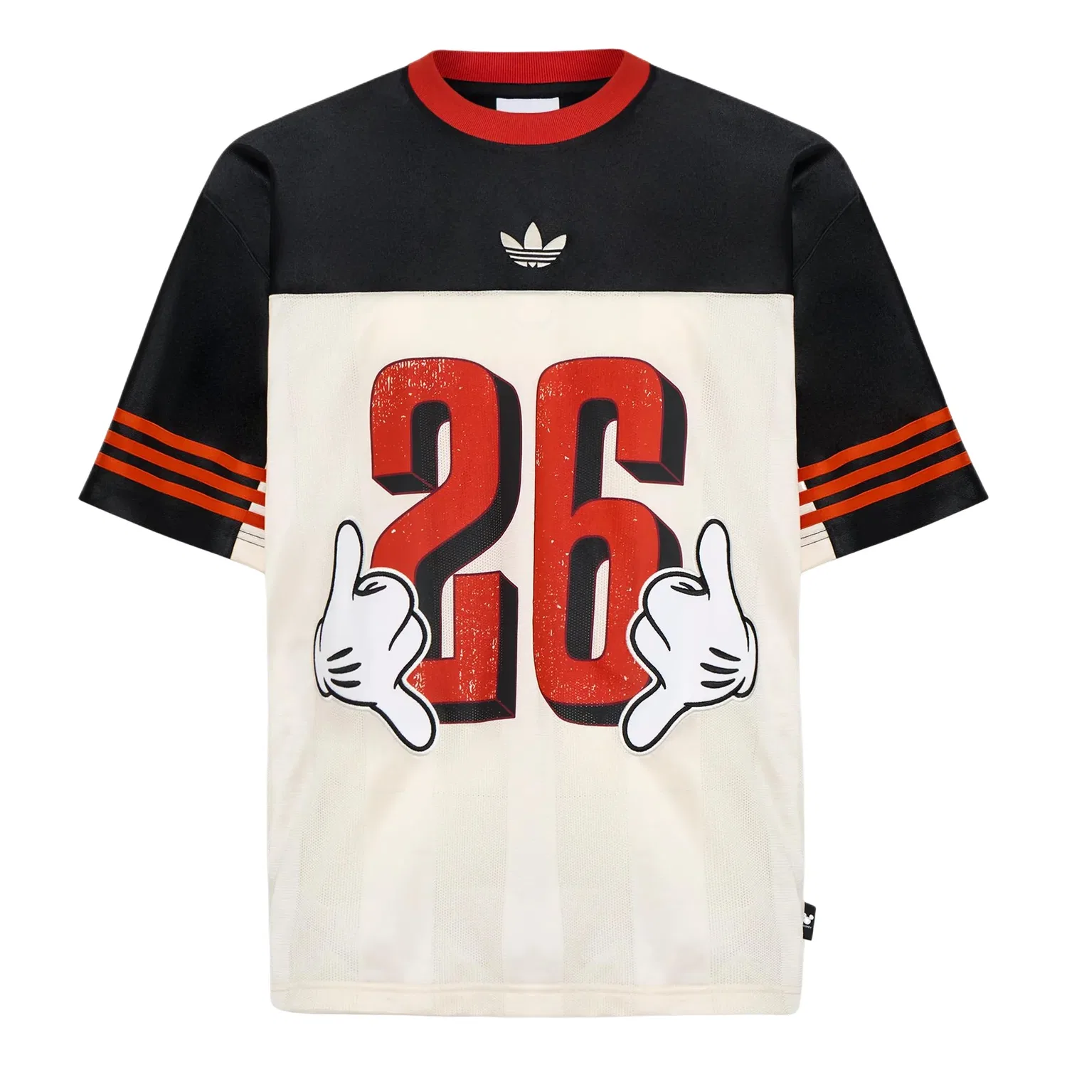 Мужская футболка с принтом Adidas x Disney Mickey Mouse Jersey, черный