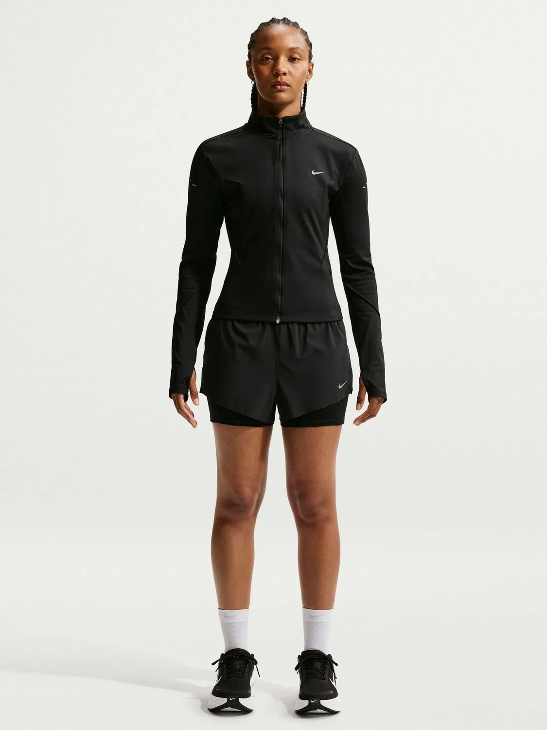 Шорты для бега 2-в-1 Swift Dri-FIT Nike, Black — фото 4