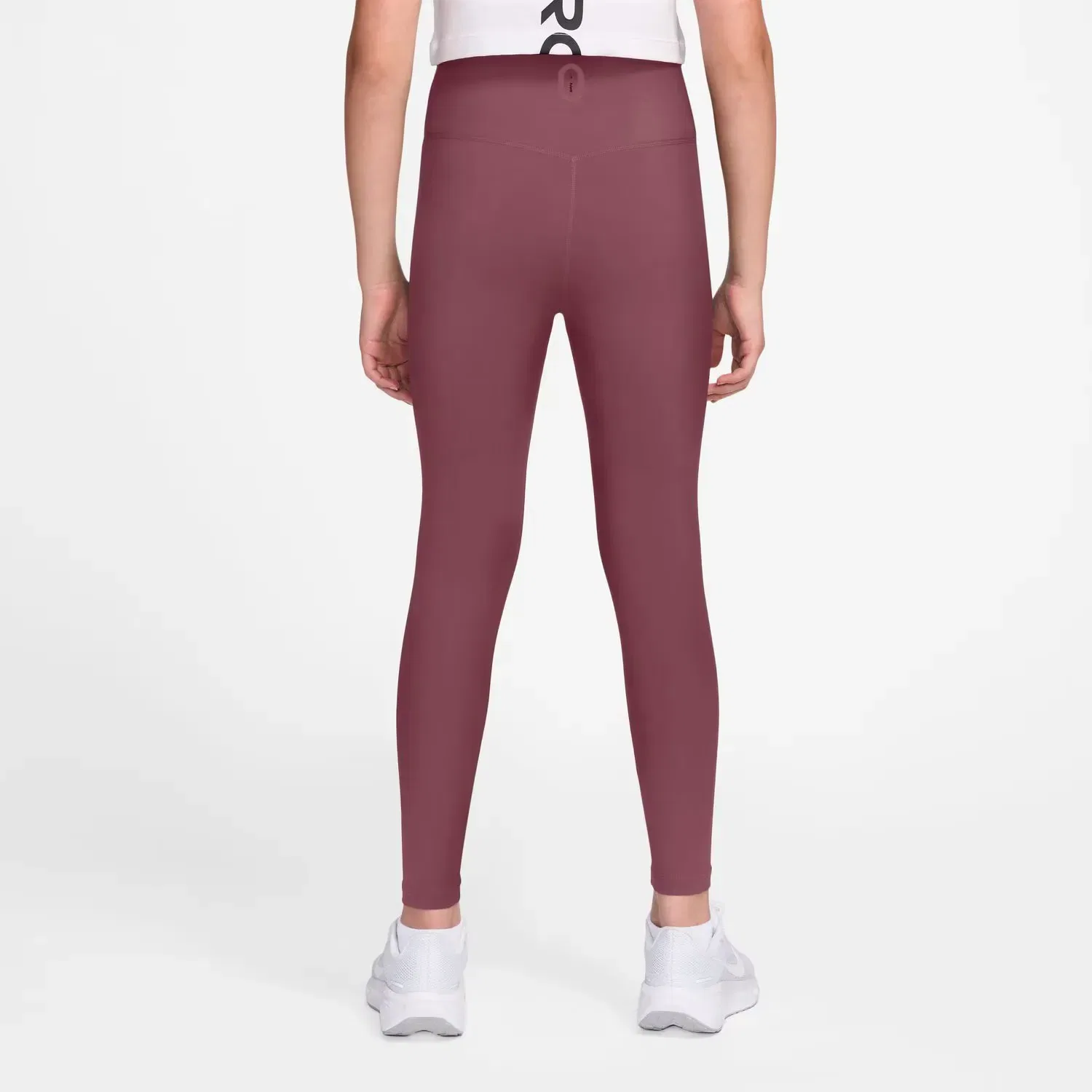 Детские леггинсы для девочек с технологией Dri-FIT Nike MAVN, Красный — фото 2