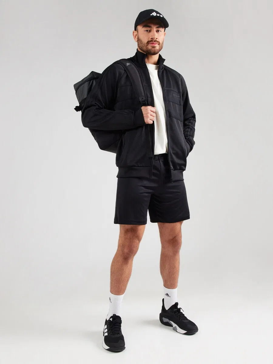 Спортивные шорты ADIDAS PERFORMANCE Regular Workout Pants 'Entrada 22' черного цвета — фото 3