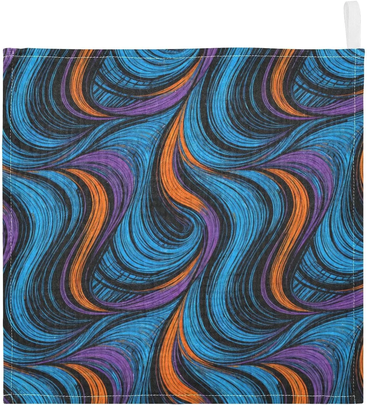 Марлевые салфетки из 100% хлопка, 5 шт, GuoChe, 30x30 см, Abstract Wave Pattern