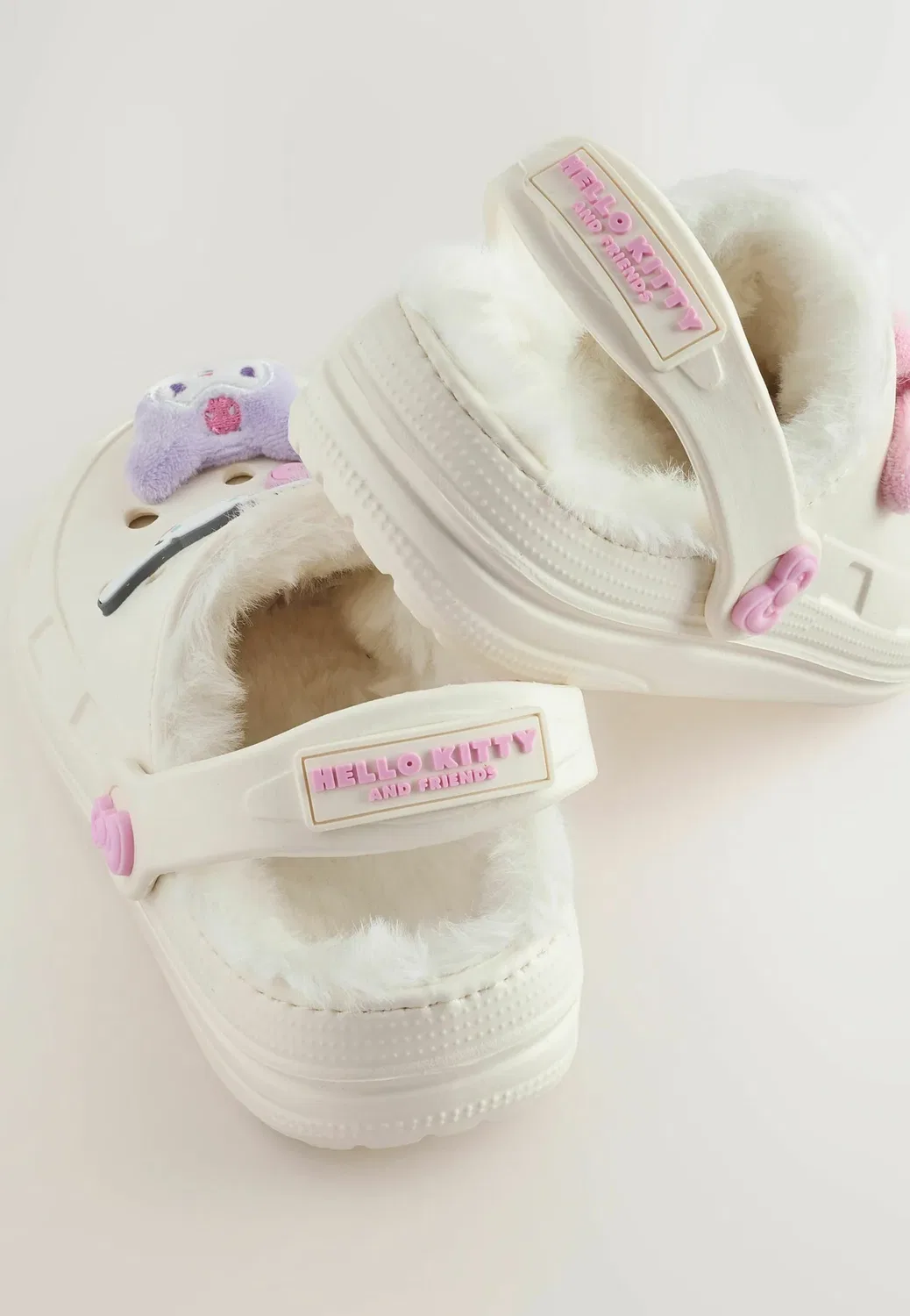 Тапочки-Сабо с подкладкой из искусственного меха Hello Kitty и ее друзей Next, Cream — фото 4