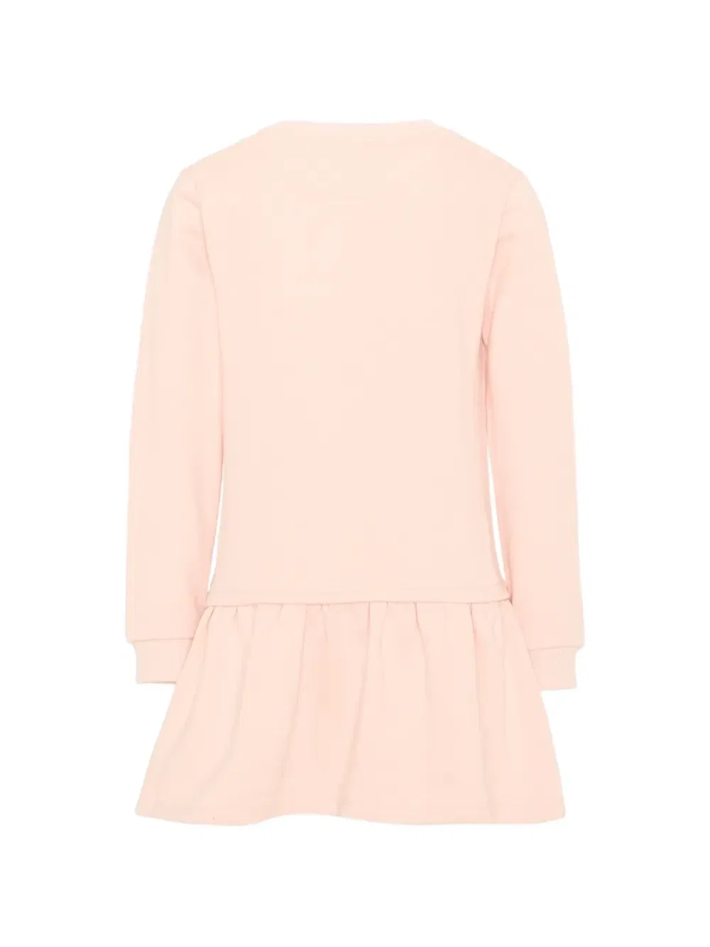 Платье с оборками и вышитым логотипом Trussardi Junior, розовый — фото 2