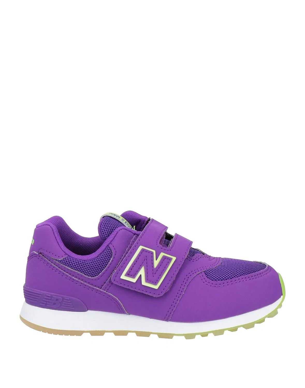Детские кроссовки для девочек с липучками New Balance 574, фиолетовый