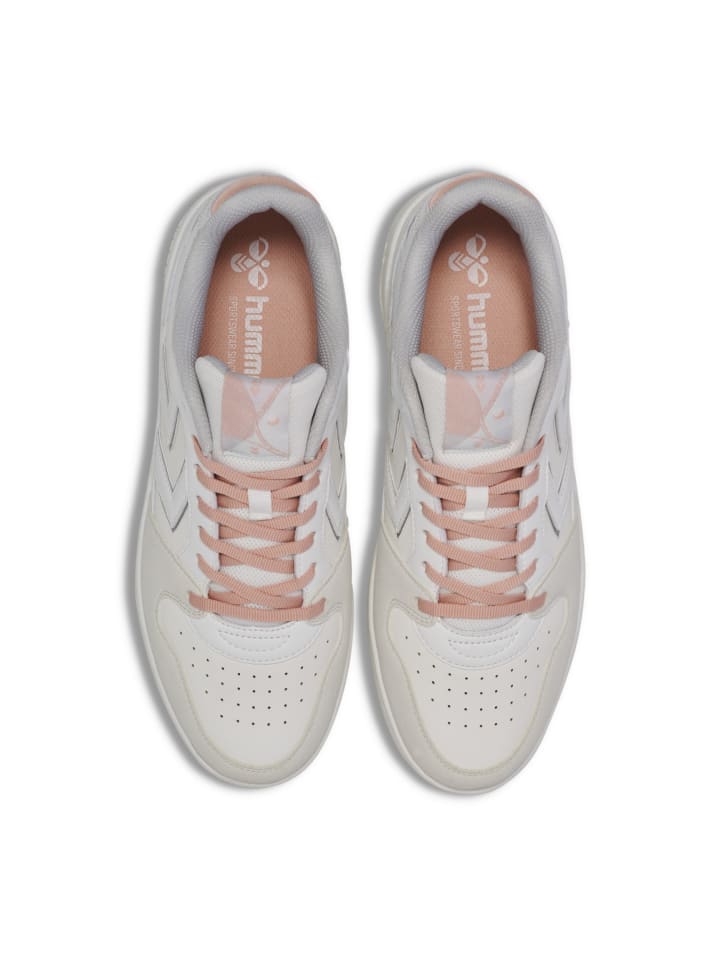 Кроссовки на шнуровке Hummel, цвет bright white/cameo pink — фото 3