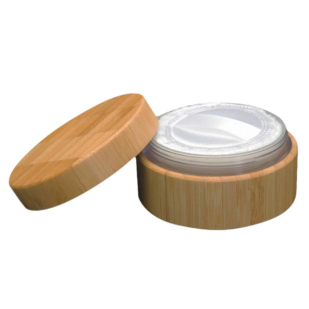 Пустая пудреница Bamboo FRCOLOR, 7.5x7.5x4 см
