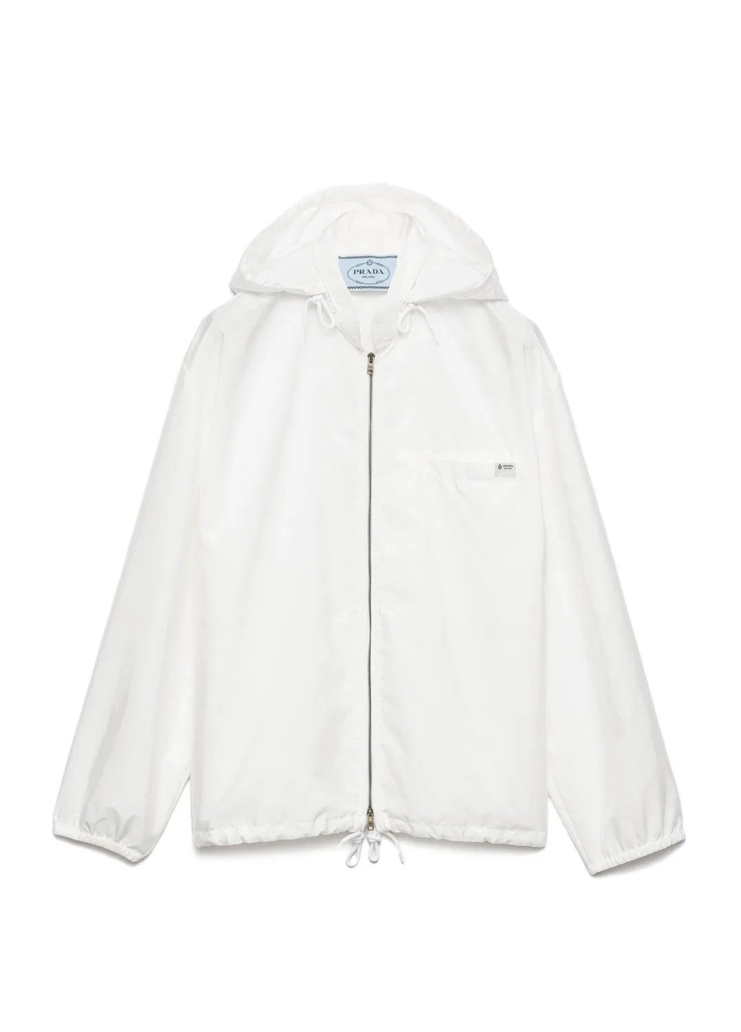 Куртка с капюшоном Re-Nylon Prada, white