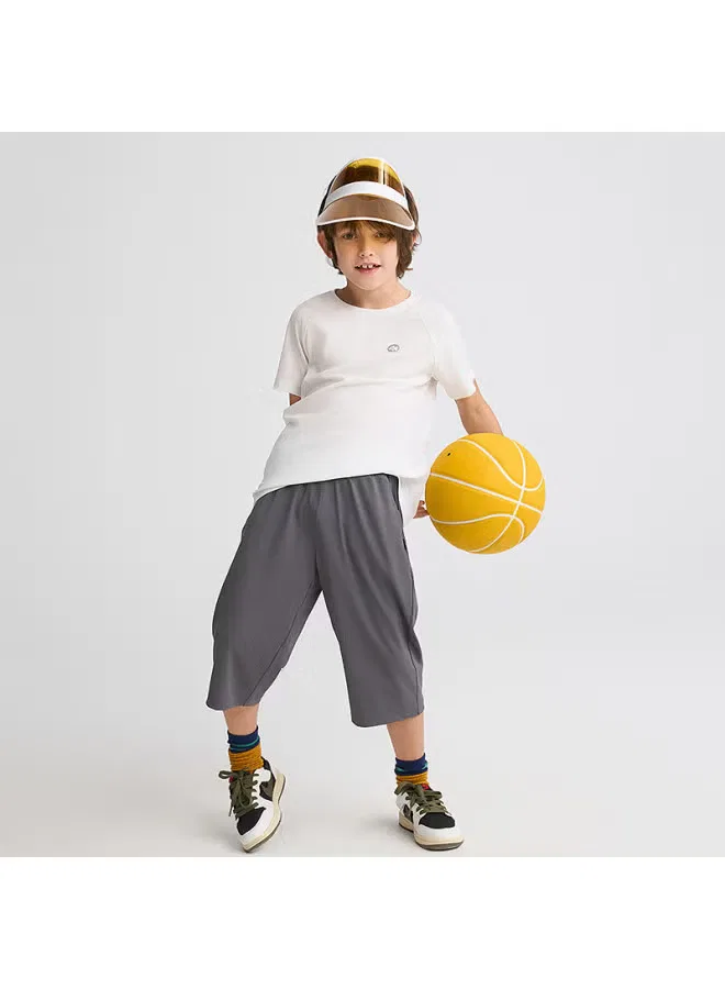 Брюки спортивные с высокой эластичностью Aimer Kids, темно-серый — фото 2
