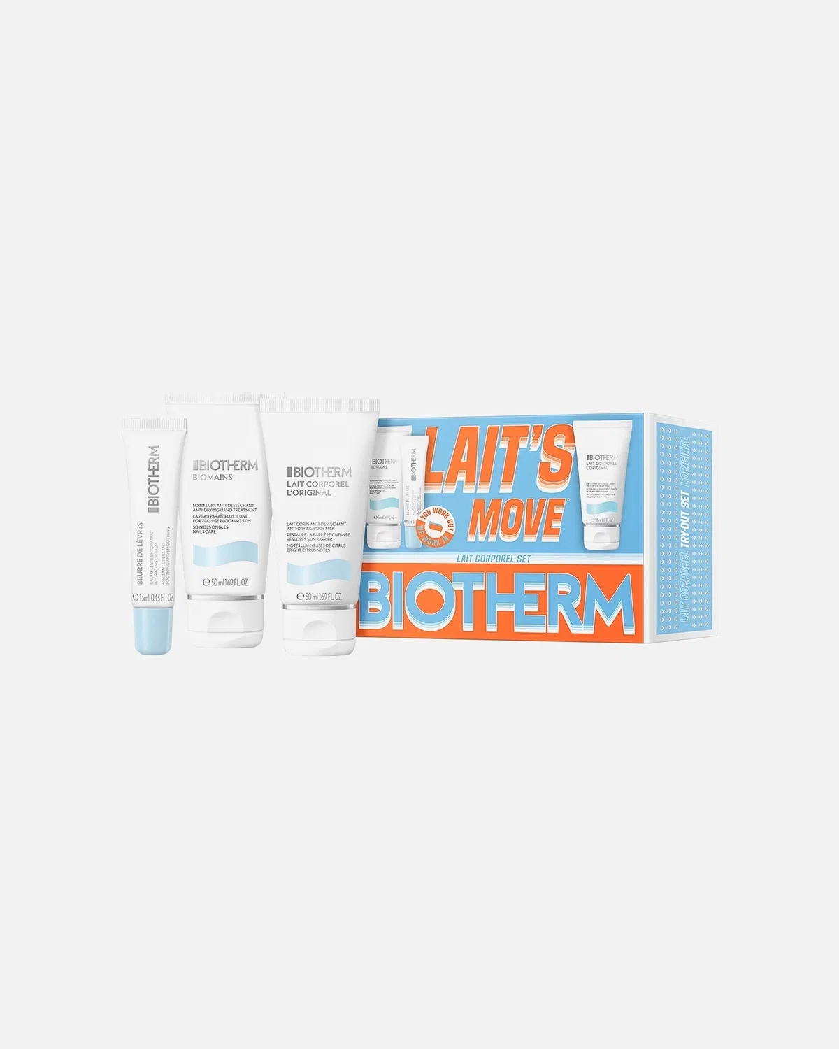Набор для ухода за лицом Lait Corporel в дорожном формате Biotherm, 1 Stück