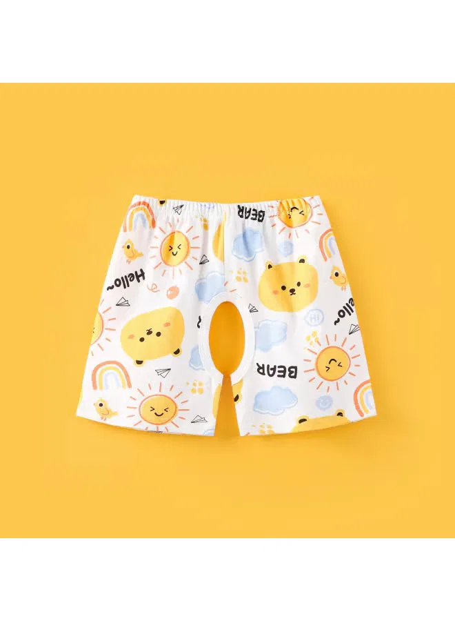 Шорты детские дышащие с открытым кроем, модель Summer Baby, Doxiluka, желтый — фото 2