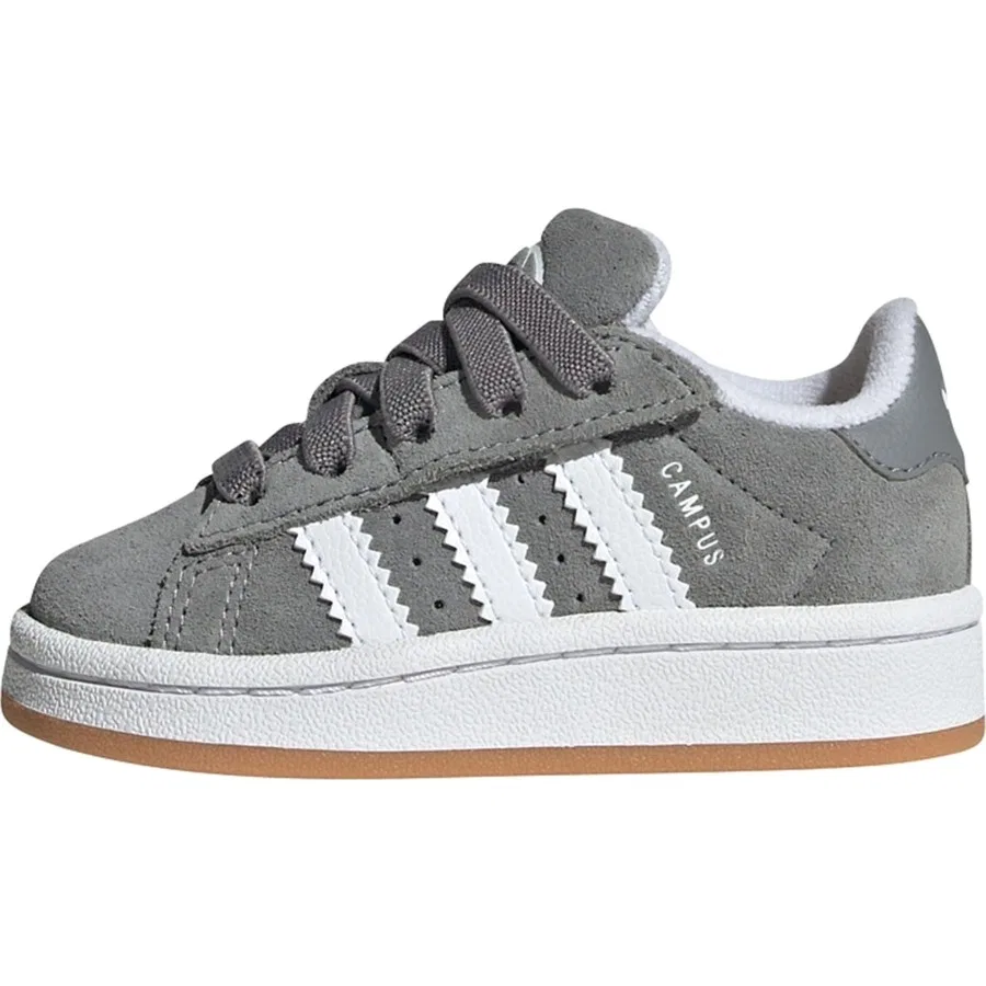Кроссовки детские с эластичными шнурками Campus 00s adidas, Серо-белый — фото 3