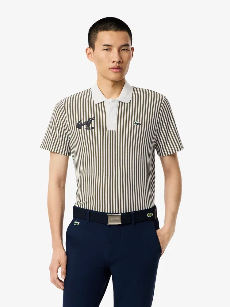 Футболка поло с принтом LACOSTE, Green