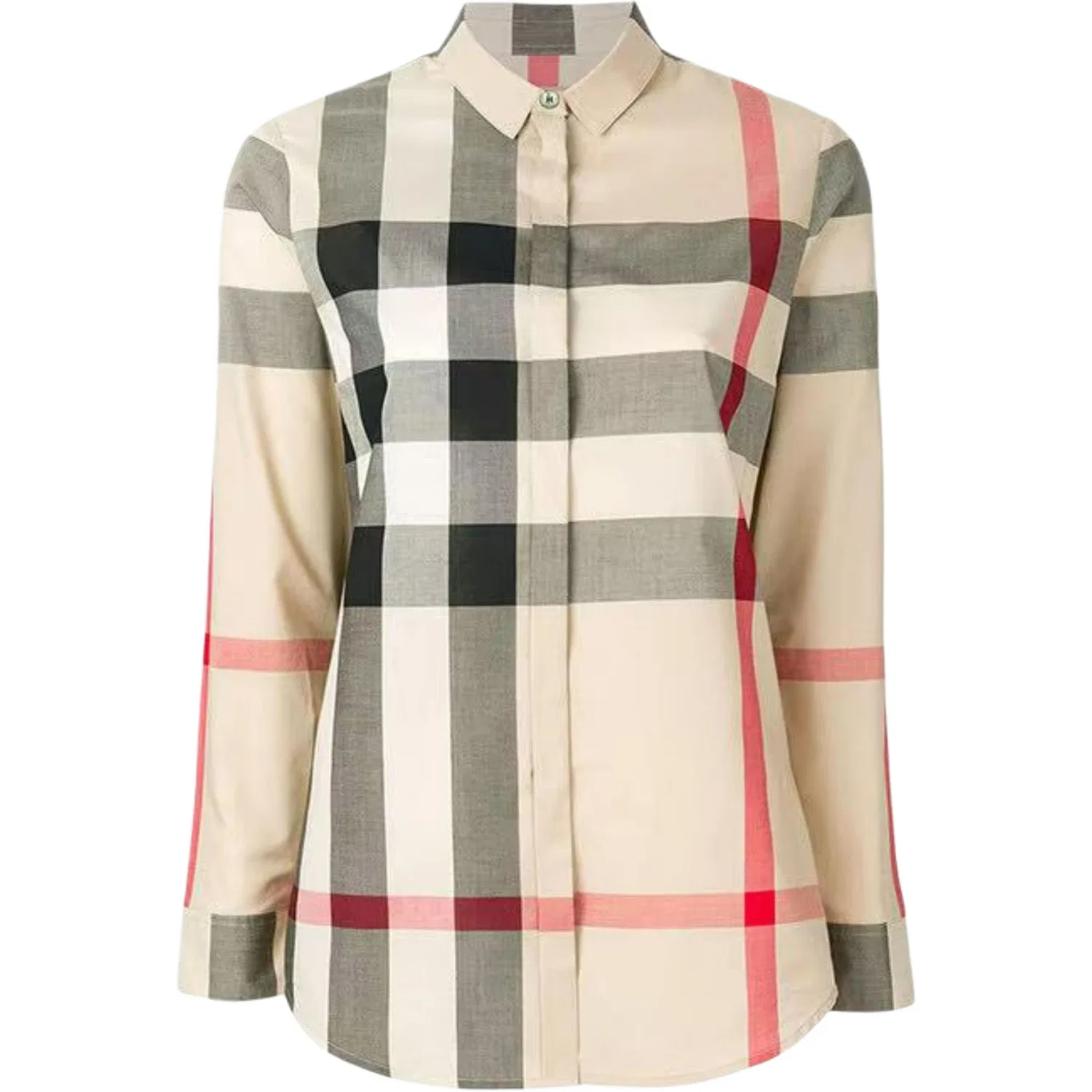 Женская рубашка с отложным воротником Burberry, Khaki