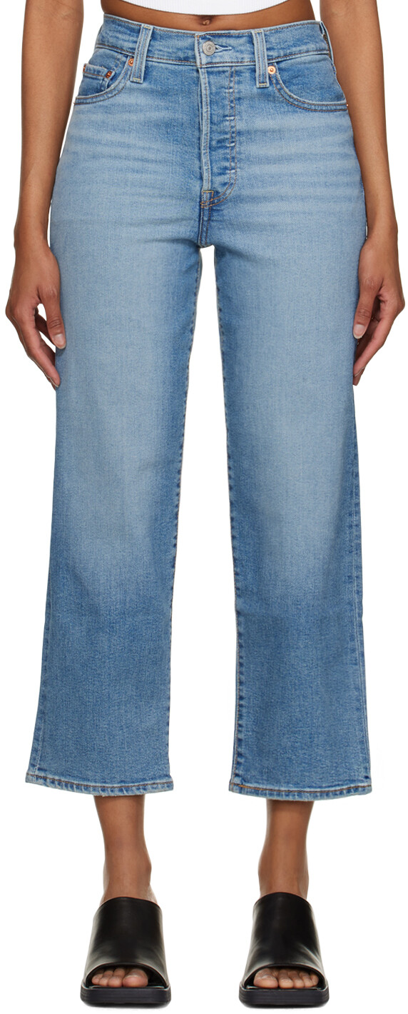 

Джинсы цвета индиго в клетку Levi's