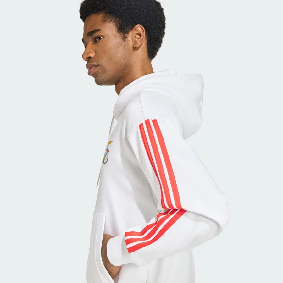 Спортивная толстовка ADIDAS PERFORMANCE 'Benfica Lissabon' белого цвета — фото 4