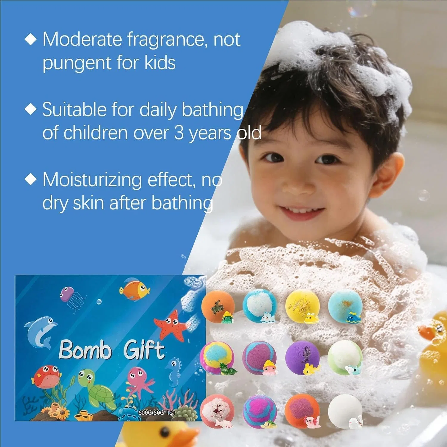 Набор бомбочек для ванны 12 шт, Mehrfarbig Generisch — фото 3