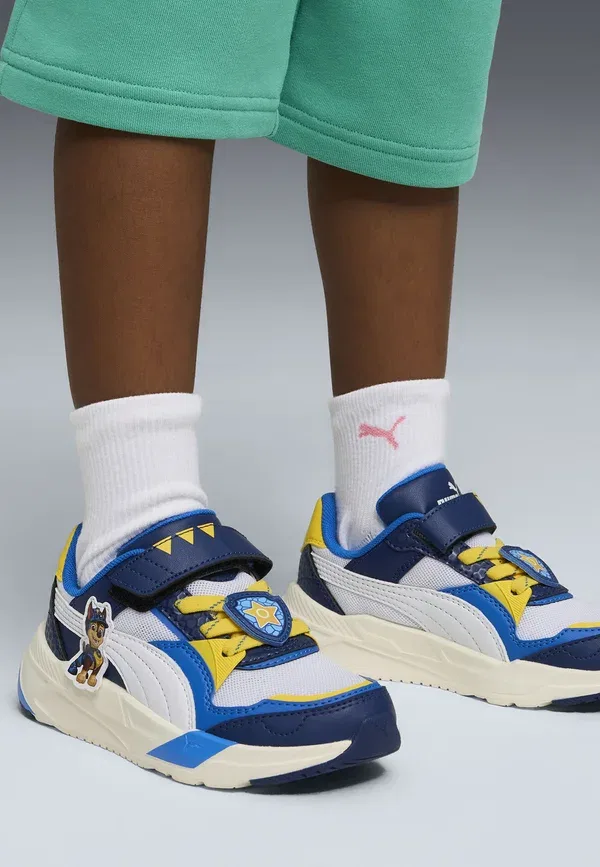 Кроссовки с принтом Paw Patrol Trinity 2 Puma Jewel, White, Pele Yellow, белый/синий/желтый — фото 2