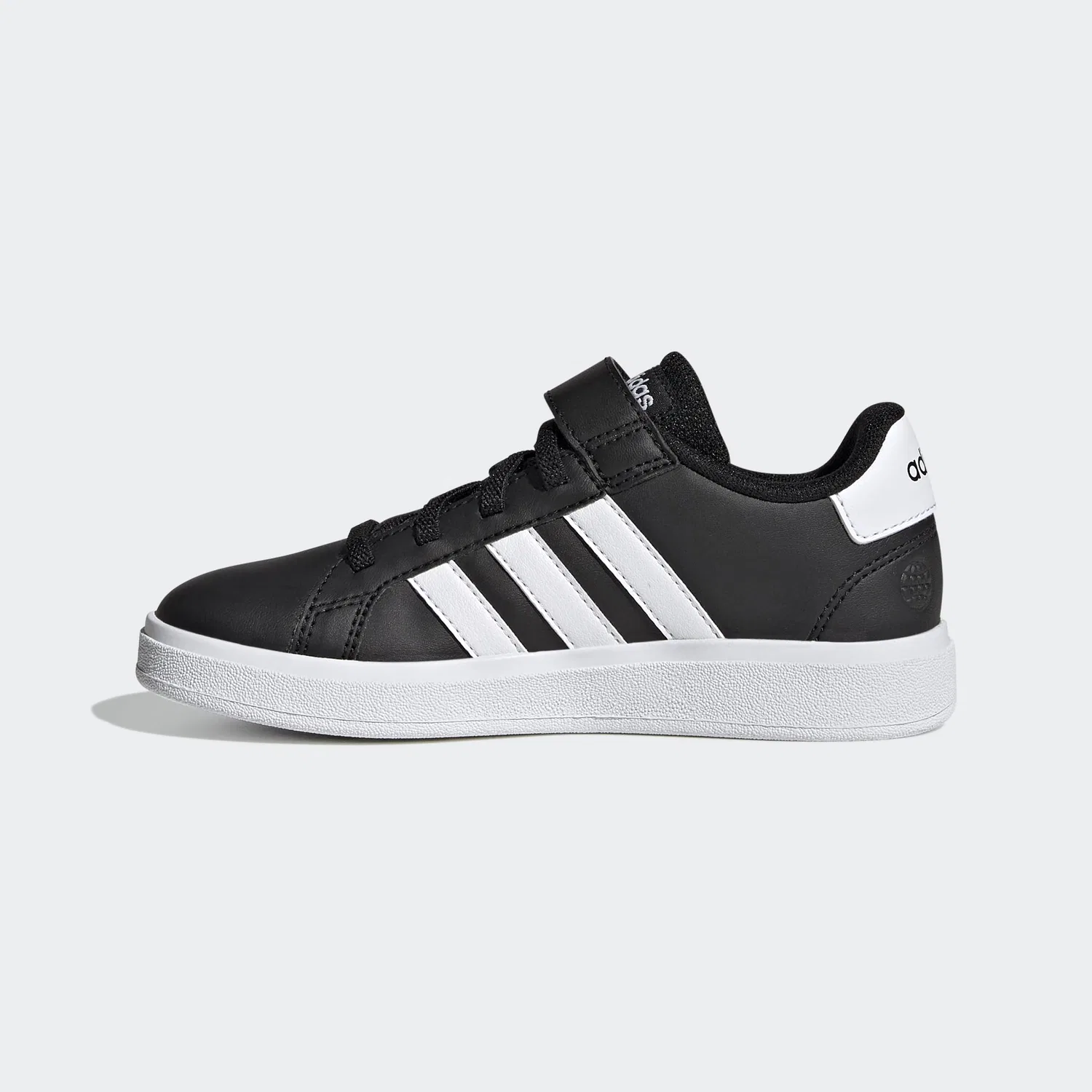 Детские кроссовки для мальчиков с цельной подошвой Grand Court 2.0 Adidas, Core Black Ftwr White Core Black — фото 2