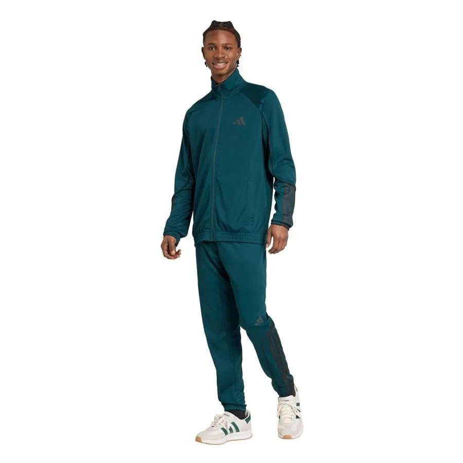 Спортивный костюм с молнией M 3s Stadium Ts JX5528 adidas, Зеленый — фото 2