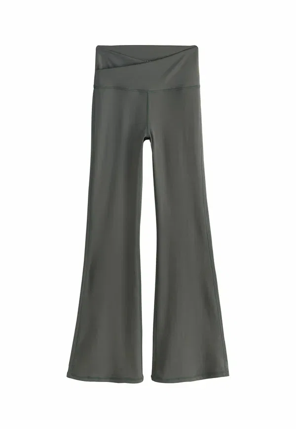 Леггинсы с завышенной талией Active Balance Wrap Front Flare Next, khaki green, зеленый/хаки