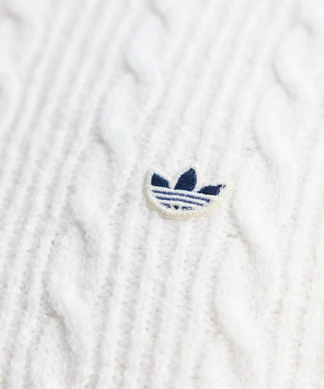 Мужской свитер с длинным рукавомOriginals Cable Knit Adidas, Белый — фото 2