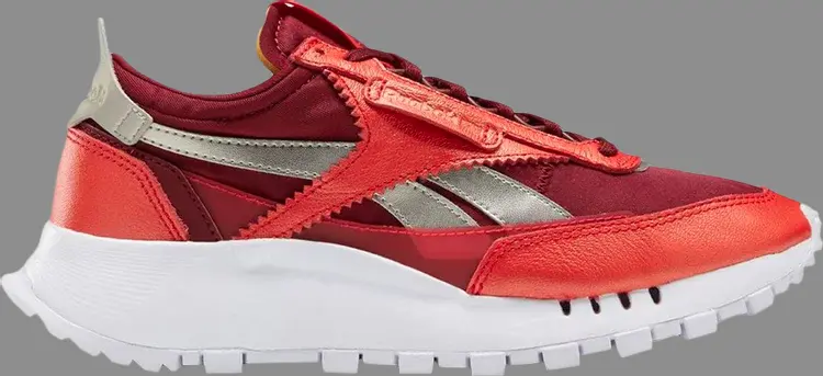 

Кроссовки wmns classic leather legacy 'flash red' Reebok, красный