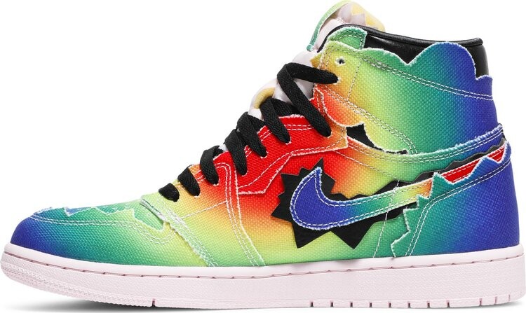 Кроссовки J. Balvin x Air Jordan 1 Retro OG High Colores Y Vibras, разноцветный — фото 3