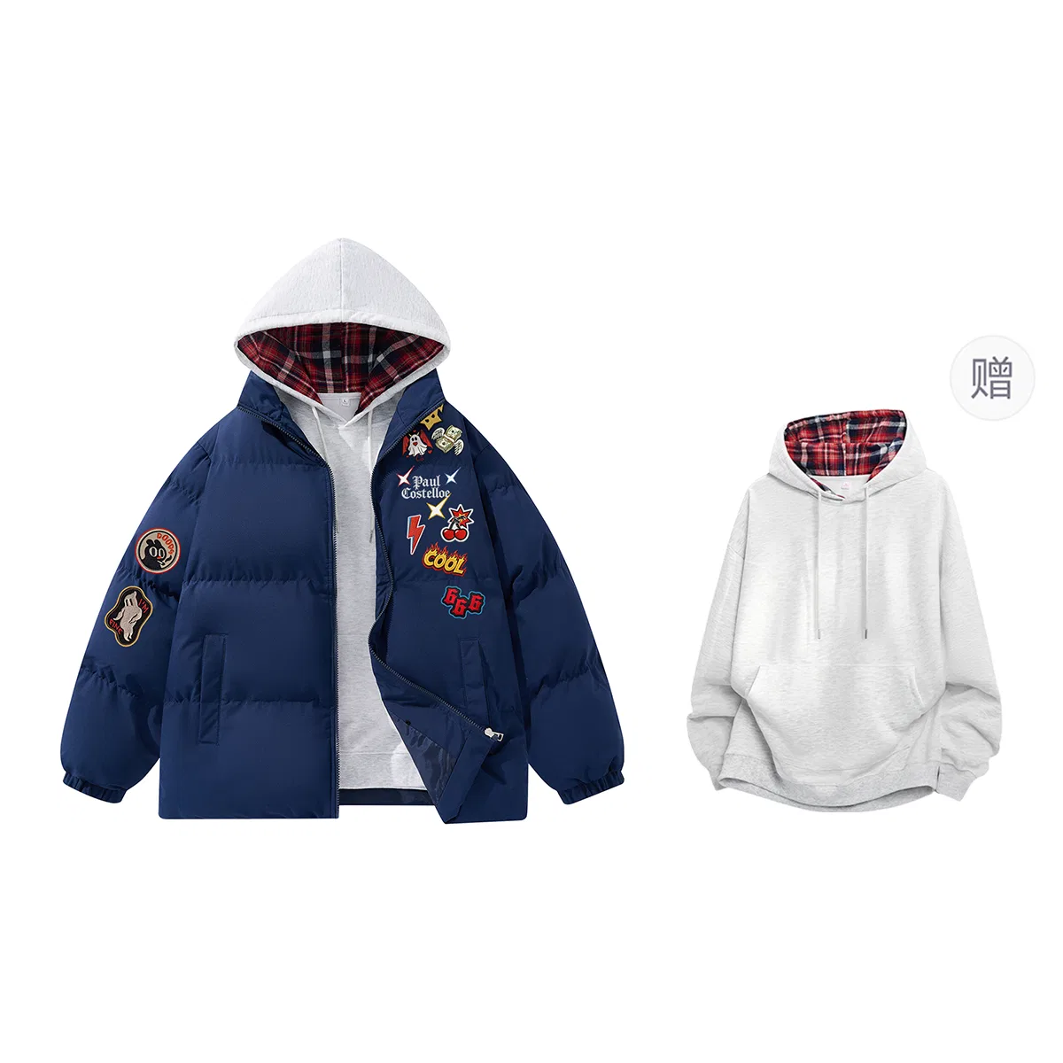 Детский пуховик унисекс с капюшоном Puffer Jacket Paul Costelloe
