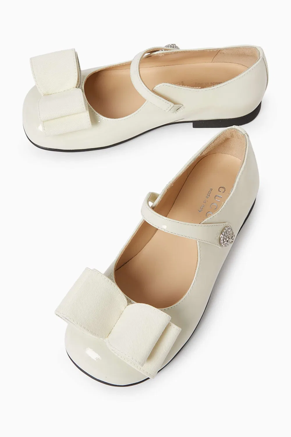 Балетки кожаные Bow Ballet Flats Gucci — фото 3