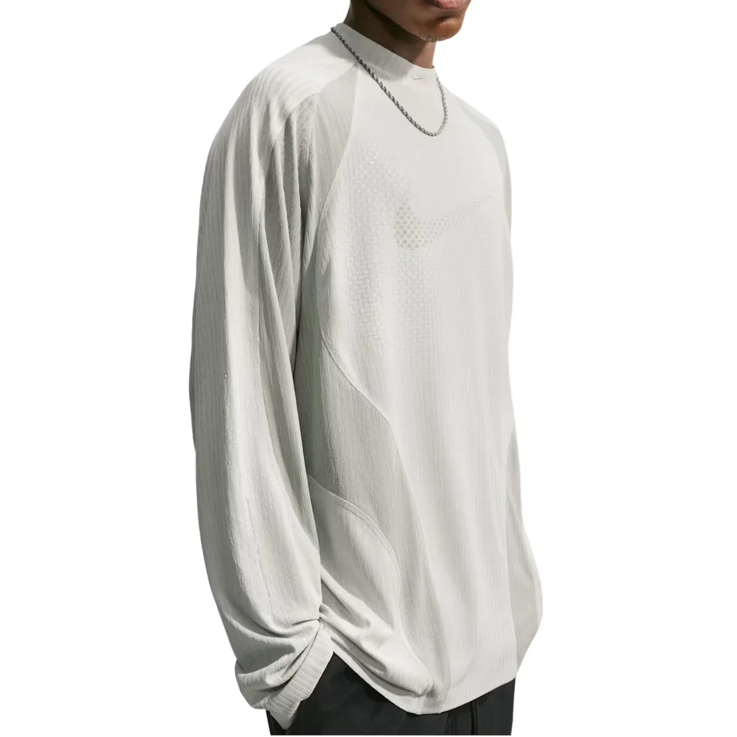 Мужская джерси Nike Tech Dri-FIT ADV 'Light Bone Spruce Fog', серый — фото 3