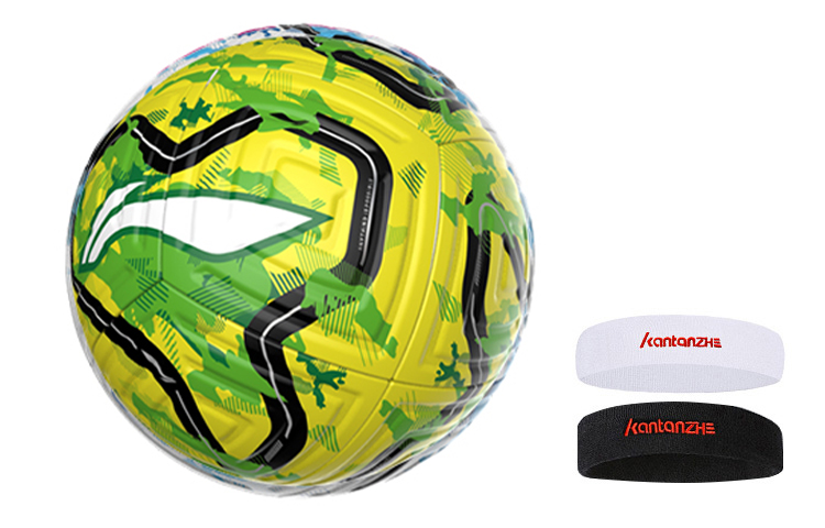 

LINING Размер 5 футбольный мяч TPU бесшовный термосварной унисекс желто-зеленый