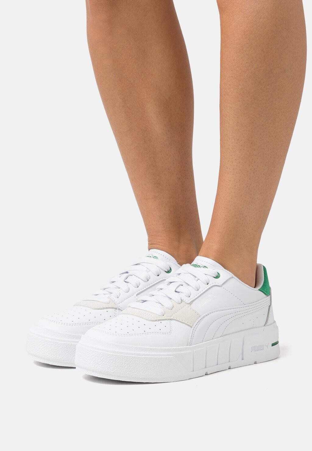 Кроссовки Puma Cali Court Match, белый / архивно-зеленый