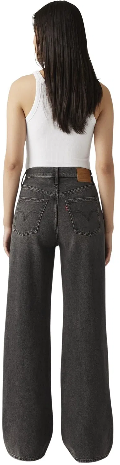 Женские джинсы с широкой штаниной Ribcage Wide Leg Levi's, Swipe Up — фото 4