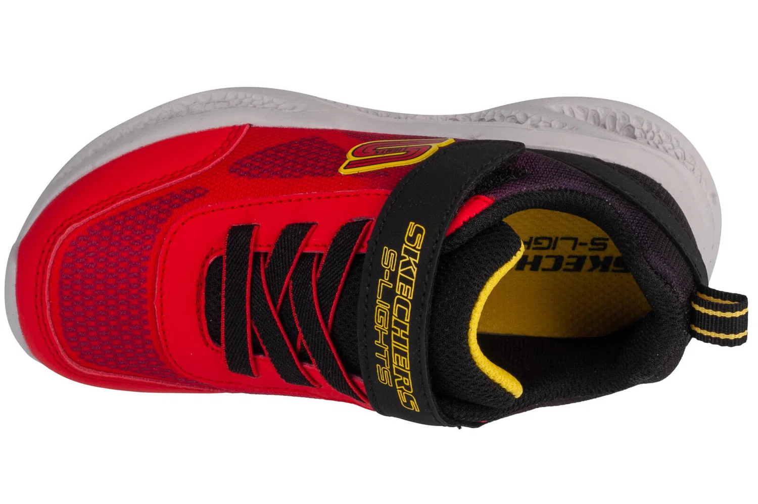 Детские кроссовки для мальчиков с подсветкой Meteor-Lights Krendox Skechers, Rot — фото 3