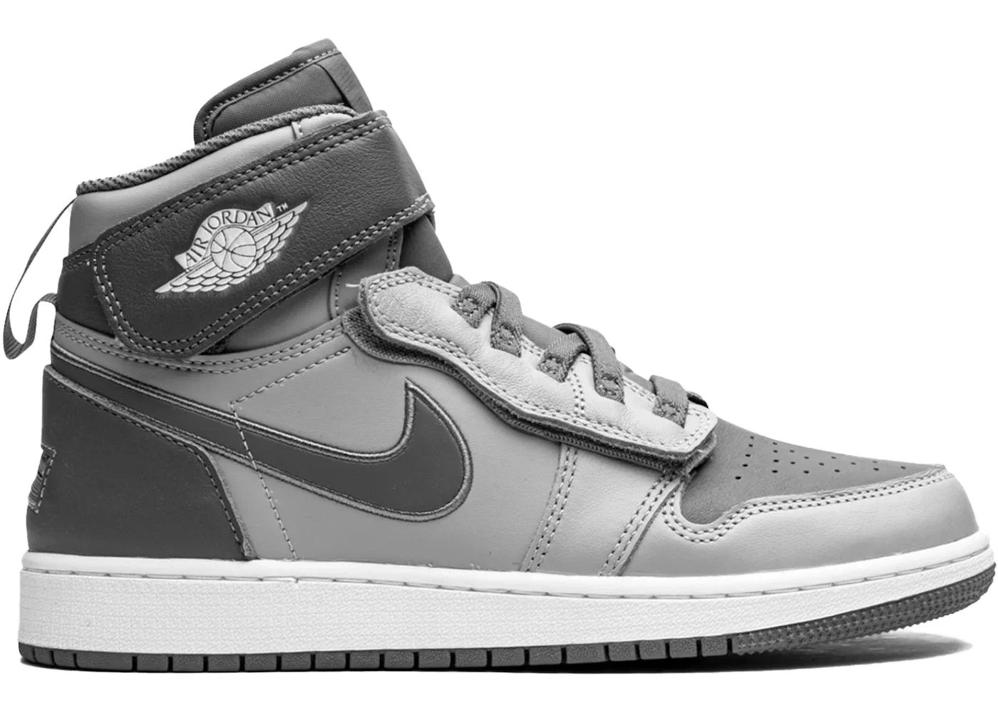 Детские кроссовки Lifestyle с системой FlyEase Jordan 1 High FlyEase Jordan, Light Smoke Grey/Smoke Grey/White