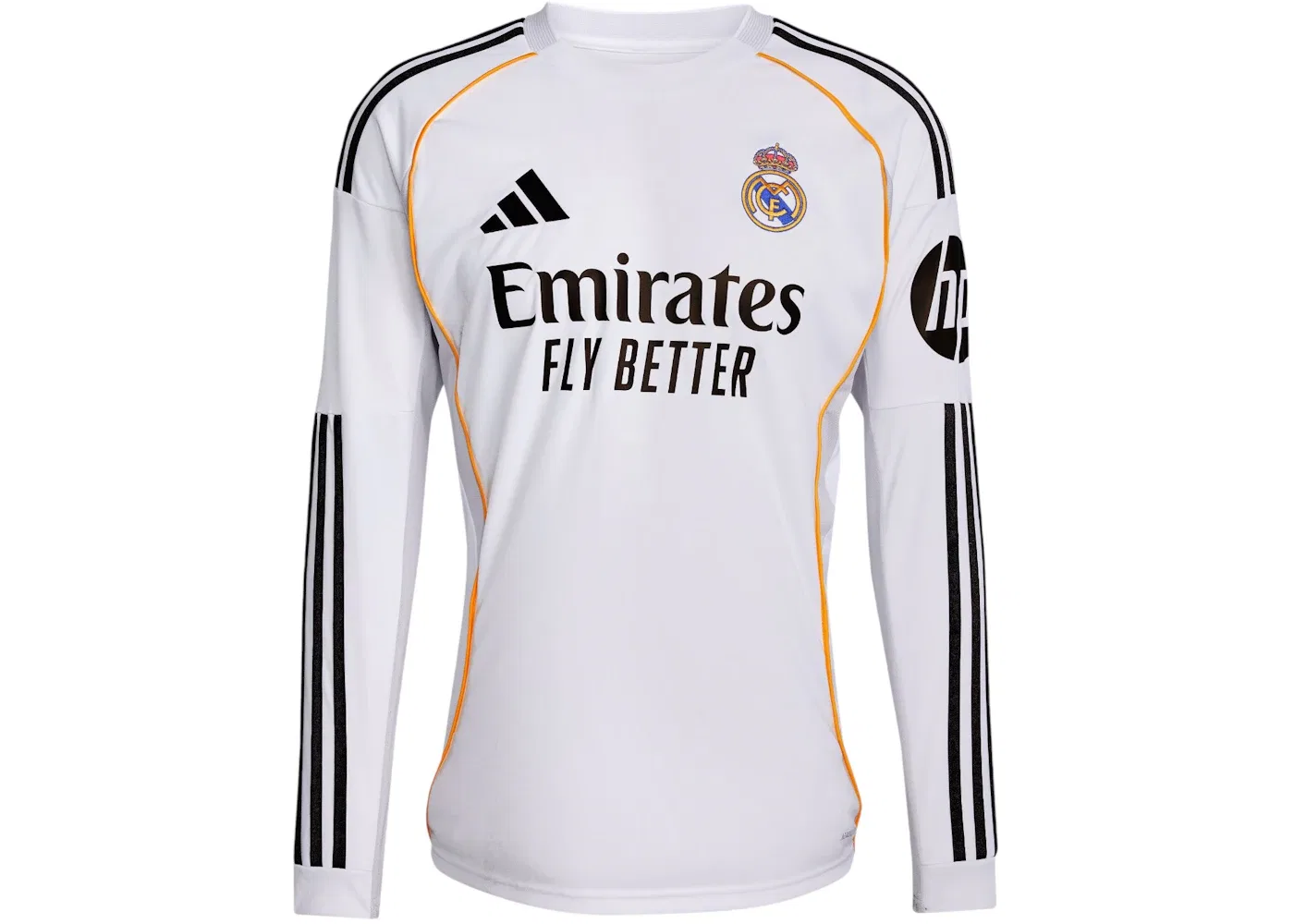 Детская футболка с длинным рукавом Adidas Real Madrid 25/26 Home Jersey, White