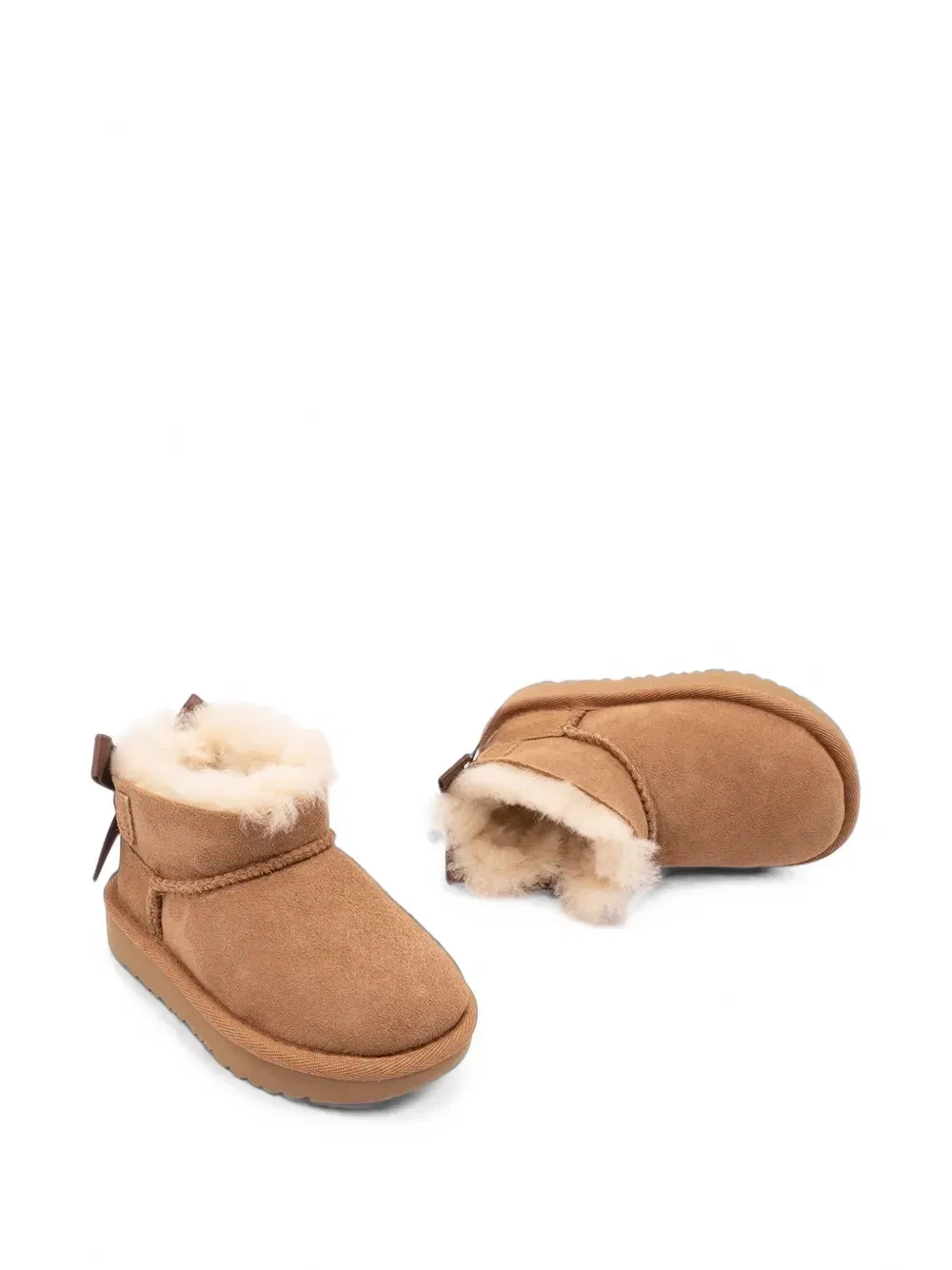 Ультра мини-ботинки Bailey Bow UGG Kids, коричневый — фото 4