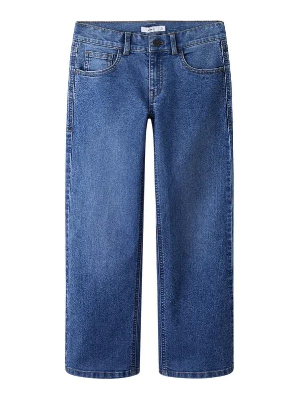 Брюки джинсовые из денима Rose 2 pack, Name It, Light Blue Denim, Medium Blue Denim, светло-голубой — фото 4
