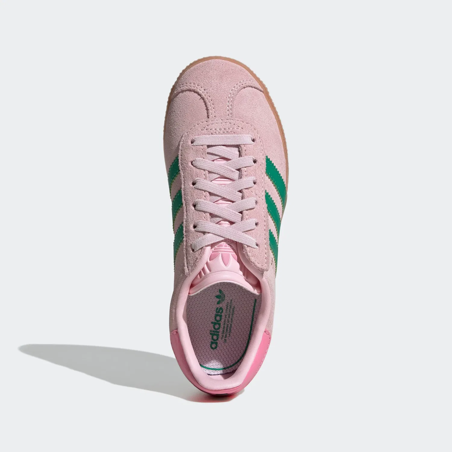 Детские кроссовки с тремя полосками Adidas Originals, Clear Pink / Court Green / Bliss Pink — фото 4