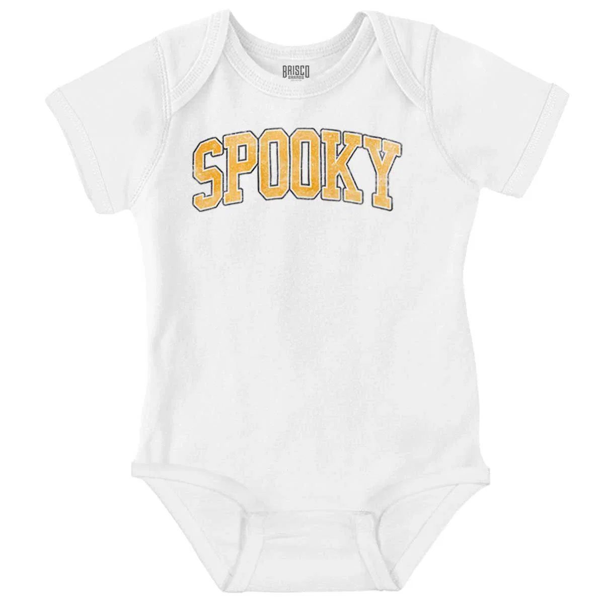 Детский боди-комбинезон с принтом Minimalist Halloween University Brisco Brands, White