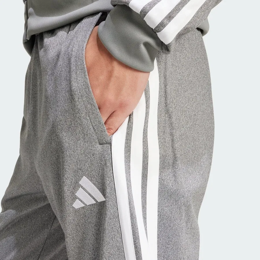 Спортивные брюки из трикотажа с вышивкой adidas Sportswear JI8843 Mélange Tricot, Черный — фото 4